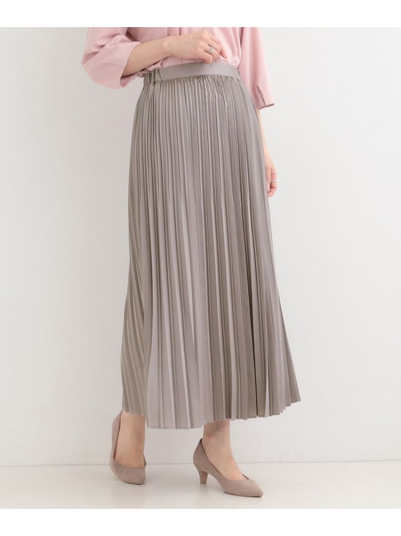樂天商城 - 【SALE／25%OFF】【着丈選べる】微ラメプリーツスカート SHOO・LA・RUE シューラルー スカート ロング・マキシスカート ネイビー【RBA_E】[Rakuten Fashion]