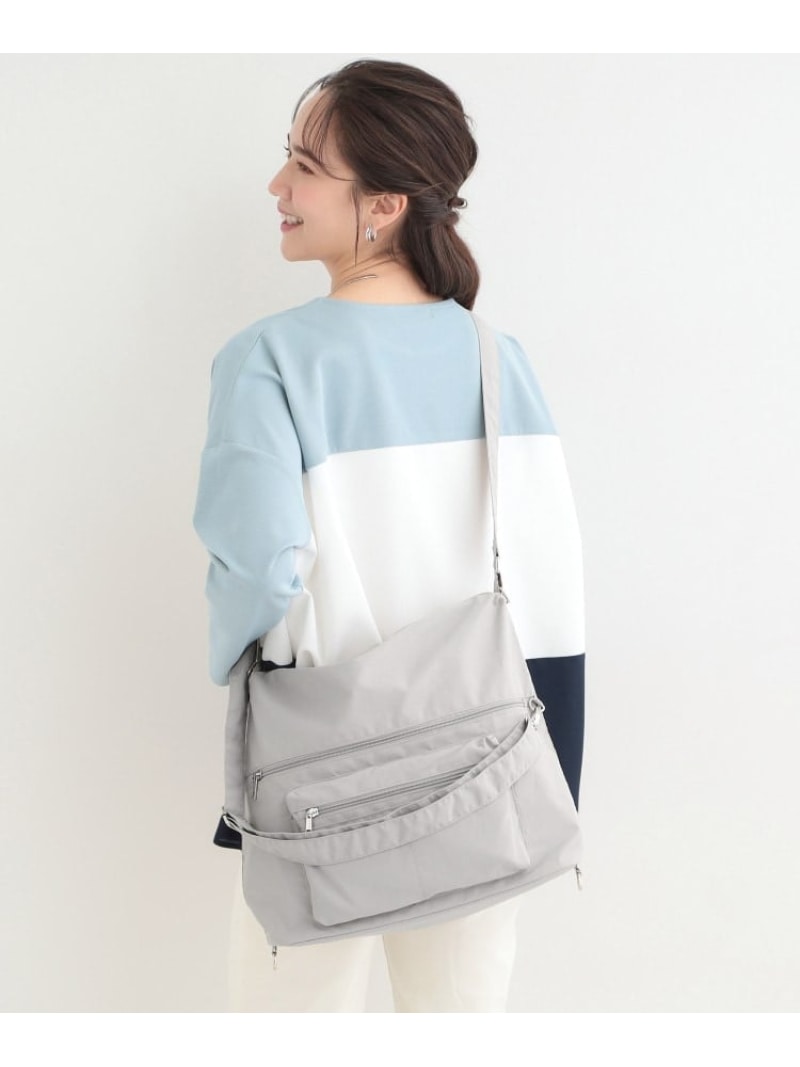 樂天商城 - 【撥水】リュックにもなる変形ショルダーバッグ SHOO・LA・RUE シューラルー バッグ ショルダーバッグ ブルー ブラック【送料無料】[Rakuten Fashion]