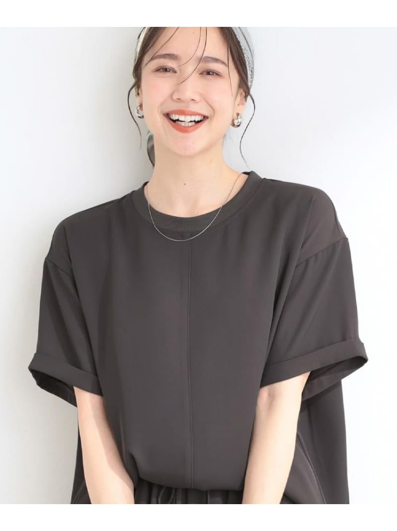 樂天商城 - 【SALE／10%OFF】【ひんやり/UV/S-LL/セットアップ可】さらさらぷるんトップス SHOO・LA・RUE シューラルー トップス シャツ・ブラウス グレー ブラック オレンジ【RBA_E】[Rakuten Fashion]