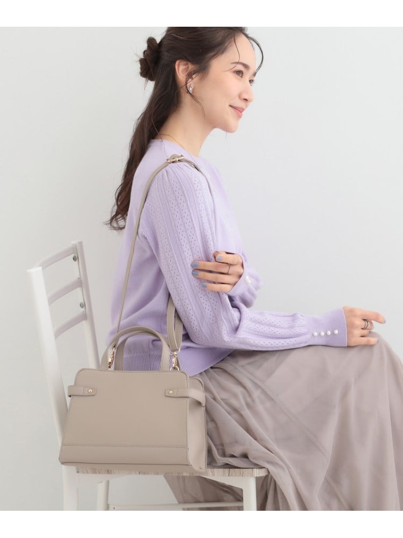 樂天商城 - 【SALE／25%OFF】【2WAY】サイドベルトが上品 ミニトートバッグ SHOO・LA・RUE シューラルー バッグ ショルダーバッグ ブルー ブラック グレー【RBA_E】[Rakuten Fashion]