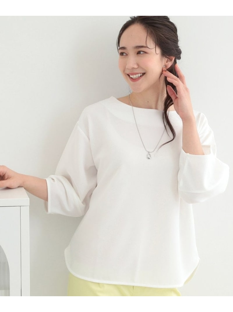 乐天商城 - 【SALE／10%OFF】【2点セット/7分袖】ランタンスリーブで女性らしい インせず着られる ネックレス付きブラウス SHOO・LA・RUE シューラルー トップス シャツ・ブラウス ブルー ブラック ホワイト【RBA_E】[Rakuten Fashion]