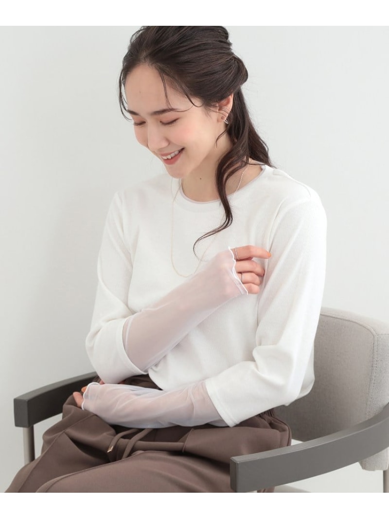 樂天商城 - 【SALE／20%OFF】【S-LL】レイヤードスタイルに チュール切替ロンT SHOO・LA・RUE シューラルー トップス カットソー・Tシャツ ホワイト ブラック イエロー【RBA_E】[Rakuten Fashion]