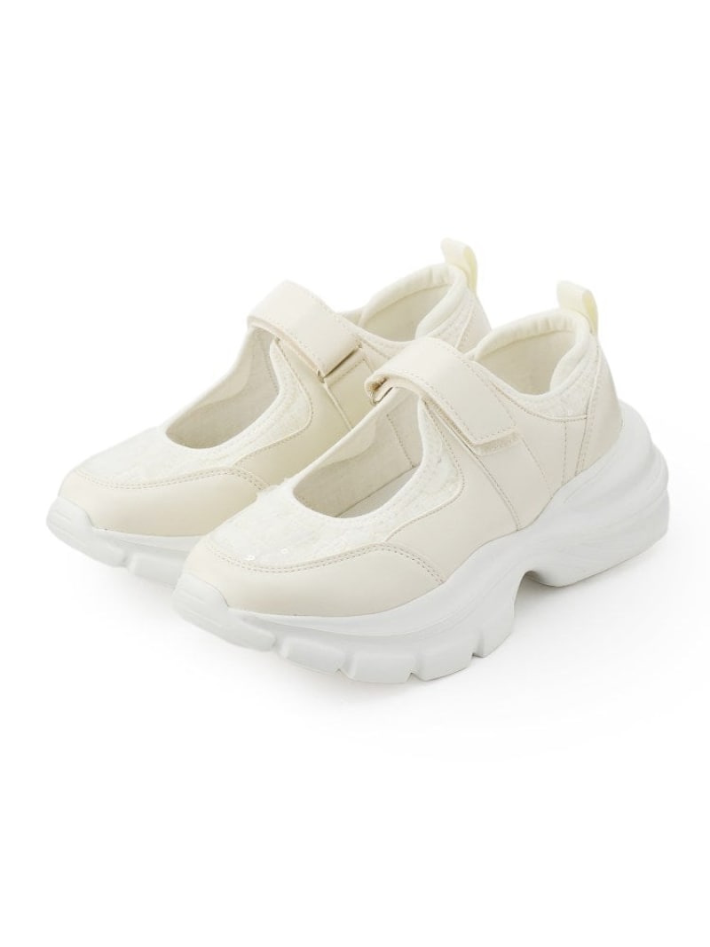 樂天商城 - 【SALE／10%OFF】メリージェ-ンスニーカー SHOO・LA・RUE シューラルー シューズ・靴 スニーカー ブラック ホワイト【RBA_E】【送料無料】[Rakuten Fashion]