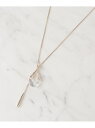 【SALE/35%OFF】【2WAY】クリアモチーフネックレス SHOO・LA・RUE シューラルー アクセサリー・腕時計 ネックレス シルバー ゴールド ピン...