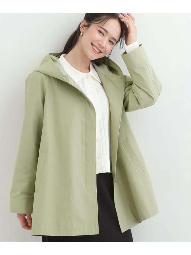 樂天商城 - 【SALE／25%OFF】【防花粉/洗濯機可/S-LL】ゆったり着られる 大人のテントフーディージャケット SHOO・LA・RUE シューラルー ジャケット・アウター その他のジャケット・アウター ネイビー カーキグリーン ベージュ【RBA_E】【送料無料】[Rakuten Fashion]