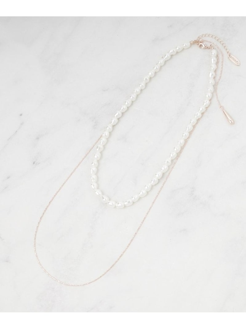 Rakuten - 【SALE／20%OFF】【3WAY】フェイクパールネックレス SHOO・LA・RUE シューラルー アクセサリー・腕時計 ネックレス シルバー ゴールド【RBA_E】[Rakuten Fashion]