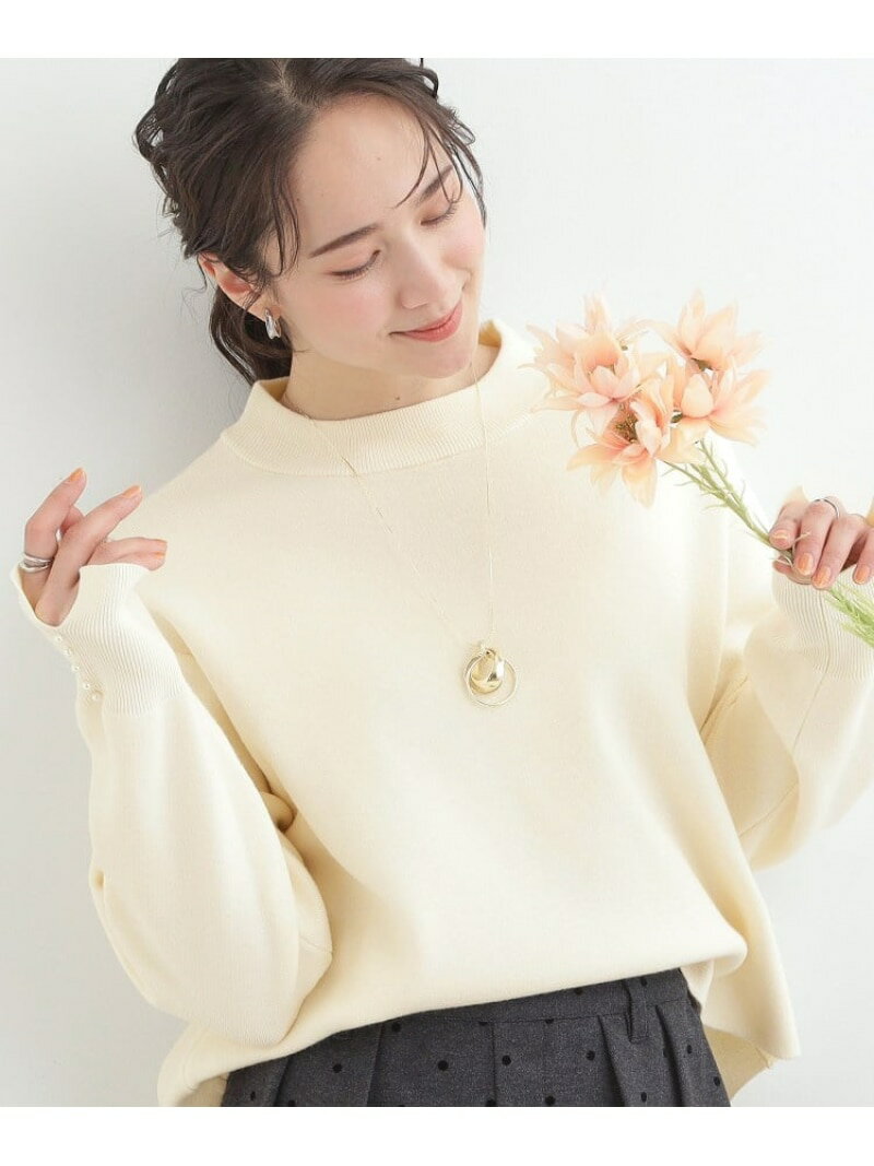 樂天商城 - 【SALE／30%OFF】【洗濯機可/セットアップ可/インせず着られる】もちもち裾ラウンドニット SHOO・LA・RUE シューラルー トップス ニット ホワイト ネイビー ベージュ【RBA_E】[Rakuten Fashion]