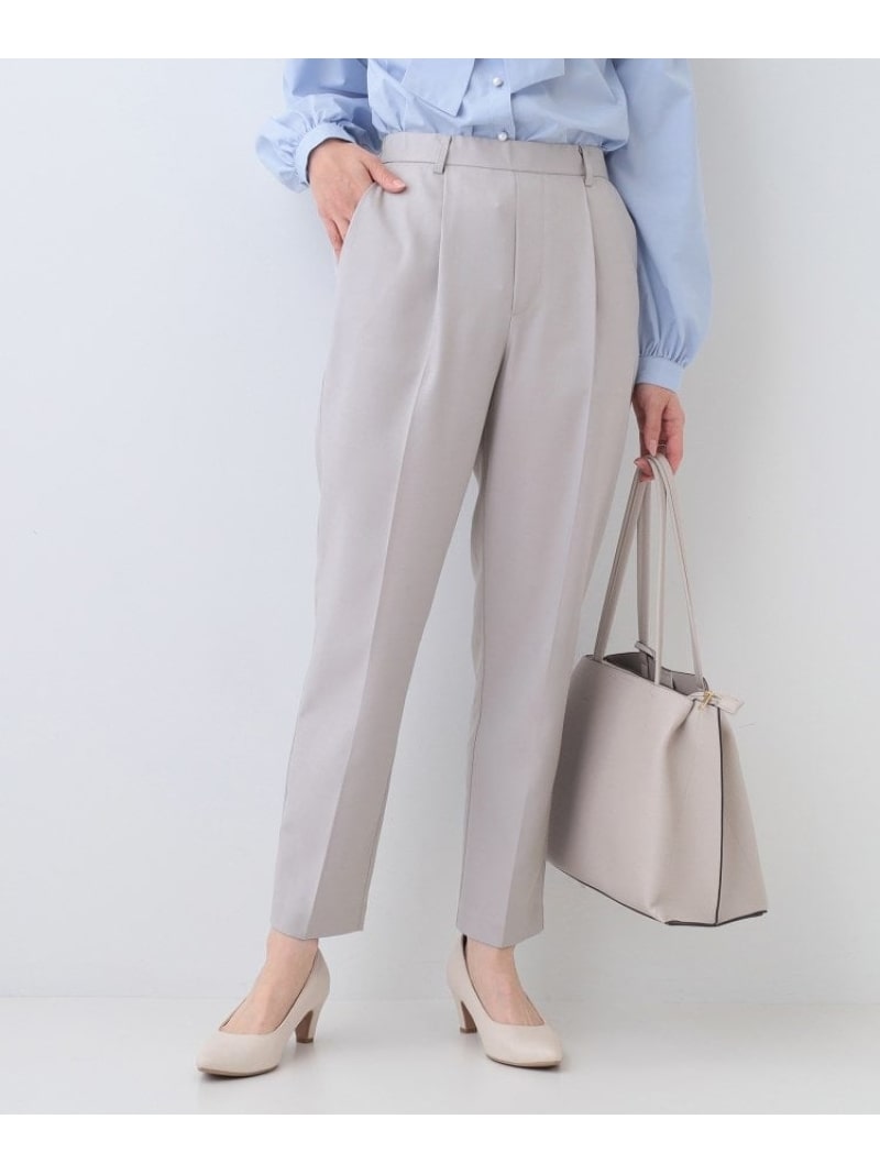 樂天商城 - 【SALE／20%OFF】【洗える/S-LL/セットアップ可/通勤/セレモニー】洗濯後しわになりにくい テーパードパンツ SHOO・LA・RUE シューラルー パンツ その他のパンツ ブラック ベージュ グレー【RBA_E】[Rakuten Fashion]