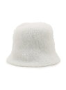 【SALE/50%OFF】ラメ入りシャギーベル型ハット SHOO・LA・RUE シューラルー 帽子 ハット ブラック ホワイト【RBA_E】[Rakuten F...