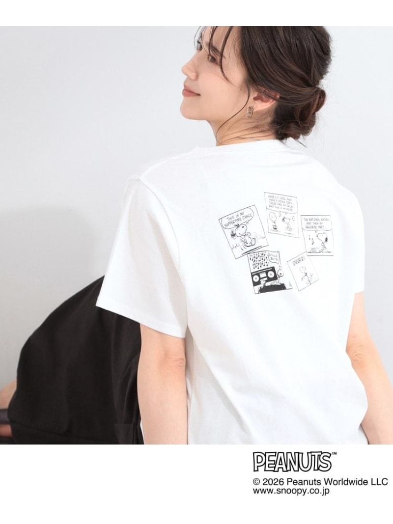 Rakuten - 【PEANUTS】ひんやりプリントTシャツ SHOO・LA・RUE シューラルー トップス カットソー・Tシャツ グレー ホワイト ブラック【先行予約】*[Rakuten Fashion]