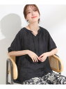 【SALE/20%OFF】【S-LL/2点セット】リボン使いがアクセント はしごレースブラウス+タンクトップ SHOO・LA・RUE シューラルー トップス ア...