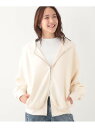 【SALE/10%OFF】季節の変わり目に頼れる ダブルZIPダンボールパーカー SHOO・LA・RUE シューラルー トップス カーディガン ホワイト ブラッ...
