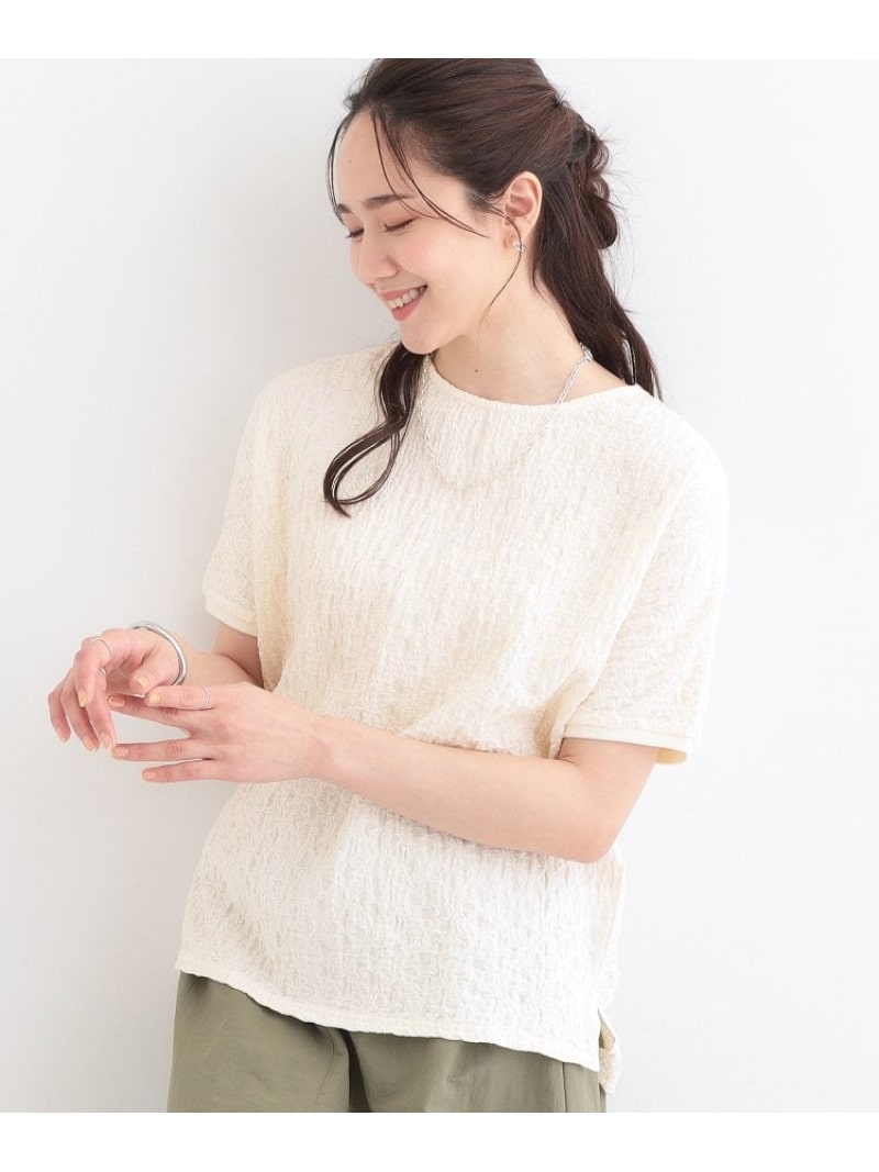Rakuten - 【SALE／20%OFF】【S-LL】ぽこぽこ素材がこなれ見え ドルマントップス SHOO・LA・RUE シューラルー トップス カットソー・Tシャツ グレー ホワイト ピンク【RBA_E】[Rakuten Fashion]
