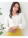 【SALE/30%OFF】【S-LL/2点セット】大人の上品シルエット アクセ付き Vネックトップス SHOO・LA・RUE シューラルー トップス シャツ・ブ...