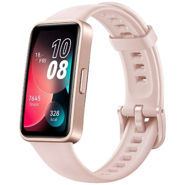 ファーウェイ/HUAWEI Band8 スマートウォッチ Sakura Pink 長時間の使用も快適な「超薄・超軽量スマートウォッチ」のサムネイル