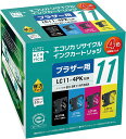 ecorica/エコリカ ECI-BR114P/BOX 互換プリンターインク 4色セット LC11-4PK同等 4色セット:ブラック、シアン、マゼンタ、イエロー(2)