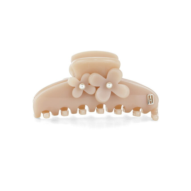 アレクサンドル ドゥ パリ ALEXANDRE DE PARIS ベゴニア クリップ Sサイズ （ベージュ） ACCS 17387 04S BEGONIA CLIP S フランス製 記念日 プレゼント ヘアクリップ ヘアアクセサリー 髪留め ギフト対応 【送料無料】のサムネイル