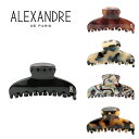 アレクサンドル ドゥ パリ ALEXANDRE DE PARIS クリップ Sサイズ （5色） ACCS 7704 CLIP S べっ甲 フランス製 プレゼント ヘアクリップ ヘアアクセサリー 髪留め スモール ハンドメイド レディース ギフト対応 【送料無料（一部地域を除く）】