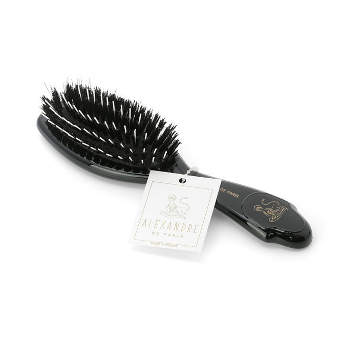 アレクサンドルドゥパリ ヘアブラシ アレクサンドル ドゥ パリ ALEXANDRE DE PARIS ブラシ （ブラック） NBRS 50024 N BRUSH フランス製 プレゼント ヘアブラシ コーム 櫛 クシ おしゃれ ギフト対応 【送料無料(一部地域を除く)】