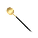 クチポール Cutipol ゴア デザートスプーン 178mm (ブラック×ゴールド) GO GB 08 GOA Black Gold Dessert Spoo...