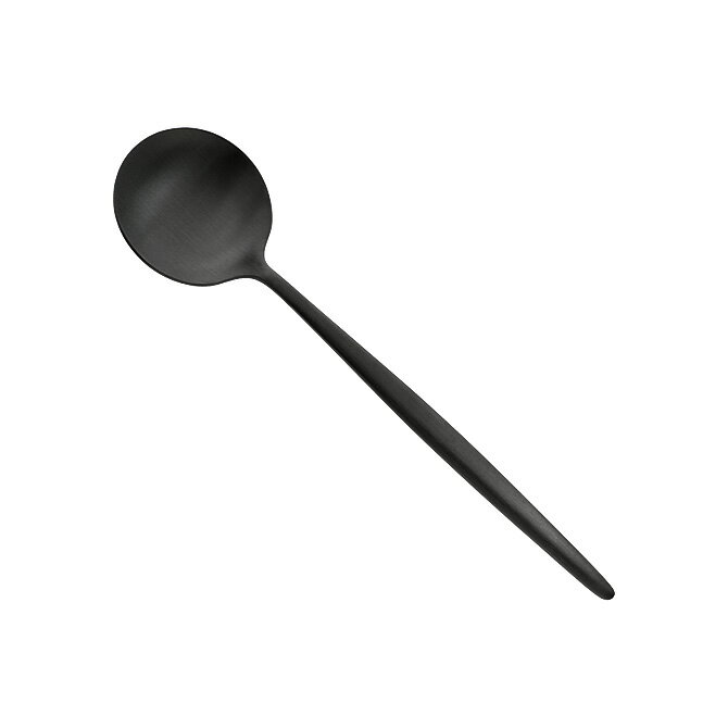 キッチン雑貨（3000円程度） クチポール Cutipol ムーン デザートスプーン （マットブラック） MO 08 BLF MOON Matte Black Dessert Spoon 167mm カトラリー スプーン キッチン雑貨 北欧 ポルトガル プレゼント ギフト対応 【メール便なら送料無料】