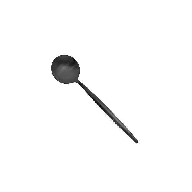 クチポール Cutipol ムーン デザートスプーン （マットブラック） MO 11 BLF MOON Matte Black Tea Spoon 117mm カトラリー テーブルスプーン キッチン雑貨 北欧 ポルトガル プレゼント ギフト対応 【メール便なら送料無料】