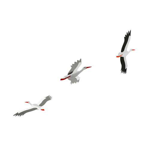 フレンステッド モビール FLENSTED mobiles Danish Lucky Storks （ホ...