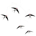 フレンステッド モビール FLENSTED mobiles Flying Swallows 5 （ブラック） フライング スワローズ 024b インテリア 北欧 プレゼント おしゃれ 雑貨 デンマーク ギフト対応 【送料無料（一部地域を除く）】