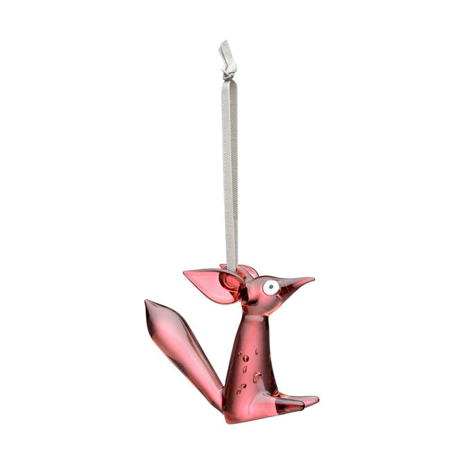 イッタラ Iittala フォックス オーナメント (チェリー) 新作 1080091 Glass Fox Ornament ガラス デコレーション 飾り きつ...