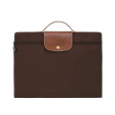 ロンシャン LONGCHAMP ル プリアージュ ドキュメントホルダー (エボニー) 2182 089 P81 LE PLIAGE DOCUMENT HOLDER EBONY 茶 ブラウン ナイロン ハンドバッグ ブリーフケース かばん カバン レディース メンズ オフィス カジュアル 折りたたみ ギフト対応 【送料無料】