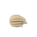 ロヴィ lovi ハリネズミ 8cm (ナチュラル)HEDGEHOG NATURAL ヘッジホッグ ベージュ グリーディングカード 組み立て 3D オーナメント...
