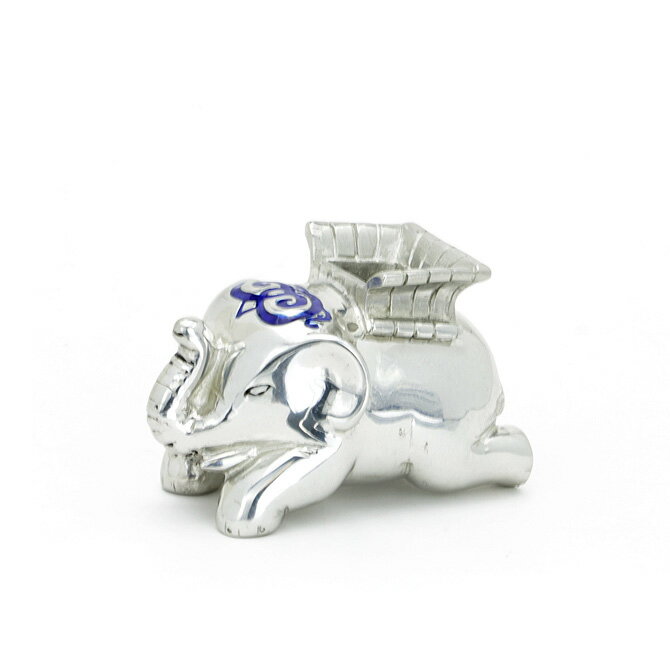 楽天セレクトショップ AER （アエル）ロイファー LOYFAR 歯ブラシホルダー エレファント （シルバー×ブルー） TOOTHPICK HOLDER ELEPHANT TP003LC プレゼント BLUE インテリア バス用品 歯ブラシ立て 象 ゾウ ぞう 青 雑貨 かわいい おしゃれ ギフト対応