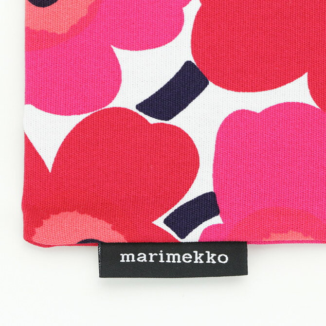 マリメッコ marimekko ミニウニッコ コスメポーチ 21x16.0cm （ホワイト×レッド）047198 001 MINI UNIKKO KAIKA 043444 化粧ポーチ メイクポーチ ポーチ 小物入れ 花柄 フラワー マチなし レディース 北欧 かわいい おしゃれ ギフト プレゼント【メール便なら送料無料】