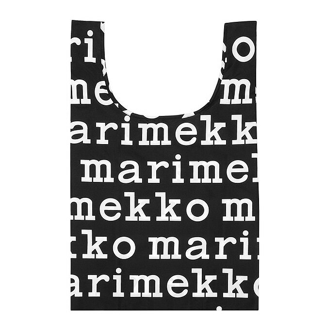 マリメッコ エコバッグ マリメッコ marimekko マリロゴ スマートバッグ （ブラック×ホワイト） SMARTBAG MARILOGO ECOBAG エコバッグ サブバッグ お買い物バッグ ショッピングバッグ トートバッグ バッグ かばん レディース 折りたたみ 北欧 【メール便なら送料無料】