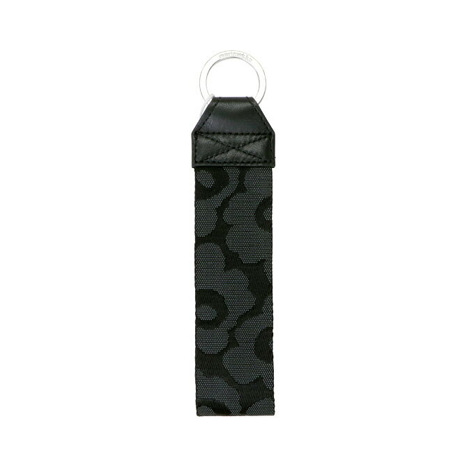 マリメッコ marimekko ウニッコ 2D キーチェーン （ブラック×グレー）090477 990 049876 099 Joukkio Unikko Key Chain 黒 キーホルダー 北欧 プレゼント おしゃれ かわいい ギフト対応 【送料無料（一部地域除く）】