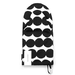 マリメッコ marimekko ラシィマット オーブンミトン （ホワイト×ブラック） 067314 069809 190 Rasymatto Oven Mitten 鍋つかみ 【ラッキーシール対応】