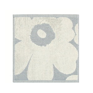 マリメッコ marimekko コットン ウニッコ ジャカード ミニタオル 30x30cm （オフホワイト×ブルー） Unikko Jacquard mini towel 069109 150