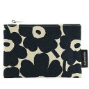 マリメッコ ポーチ マリメッコ marimekko ミニウニッコ コスメポーチ 21x14cm （コットン×ダークブルー）070529 851 MINI UNIKKO KAIKA 花柄 フラワー マチなし 化粧ポーチ メイクポーチ レディース 北欧 プレゼント ギフト対応 【メール便なら送料無料】