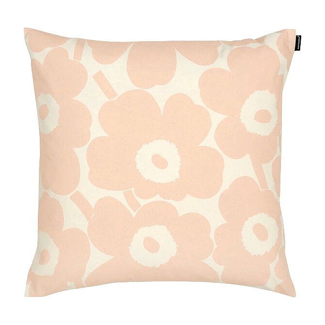 マリメッコ marimekko ピエニウニッコ クッションカバー 50x50cm （コットン×ピーチ） 072727 122 Pieni Unikko cushion cover 花柄 ファブリック インテリア 雑貨 ウニッコ おしゃれ かわいい 北欧 プレゼント ギフト対応 【送料無料（一部地域除く）】