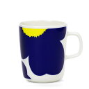 マリメッコ marimekko ウニッコ柄誕生60周年記念デザイン イソウニッコ マグカップ 250ml (ダークブルー×ホワイト×イエロー) 073157 1...