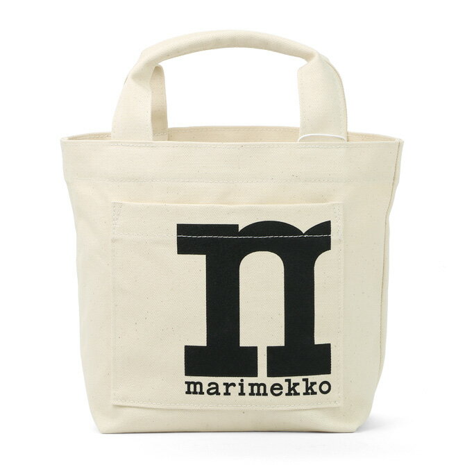 マリメッコ マリメッコ marimekko モノ ミニ トートバッグ （コットン） 091979 100 Mono Mini Tote Solid Bag ロゴ シンプル ハンドバッグ バッグ レディース かわいい おしゃれ 北欧 プレゼント ギフト対応 【送料無料】