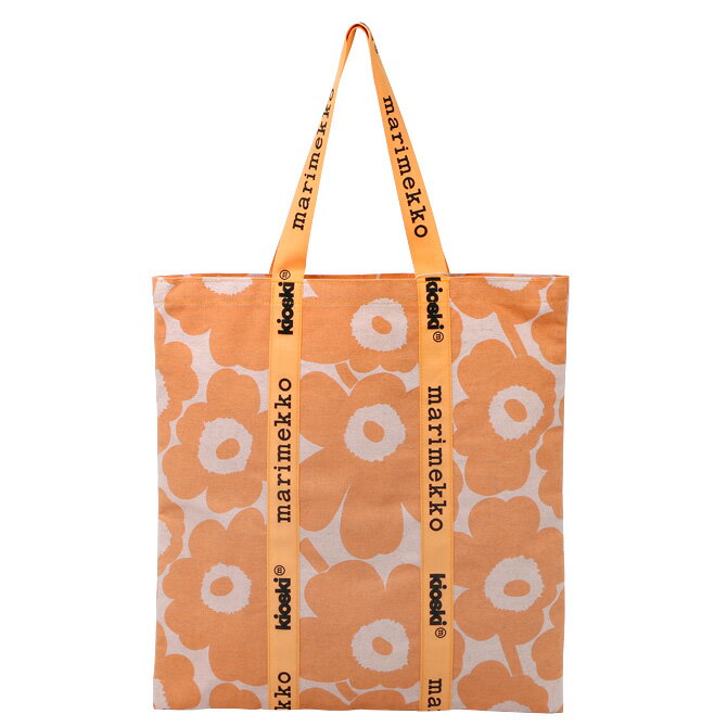 マリメッコ マリメッコ marimekko イゲリン キオスキ ウニッコ トートバッグ （オレンジ×ピンク） 091995 238 Igelin Kioski Unikko Tote Bag マリロゴ ロゴ 花柄 フラワー カバン バッグ ショルダーバッグ トートバッグ レディース 北欧 プレゼント ギフト対応 【送料無料】