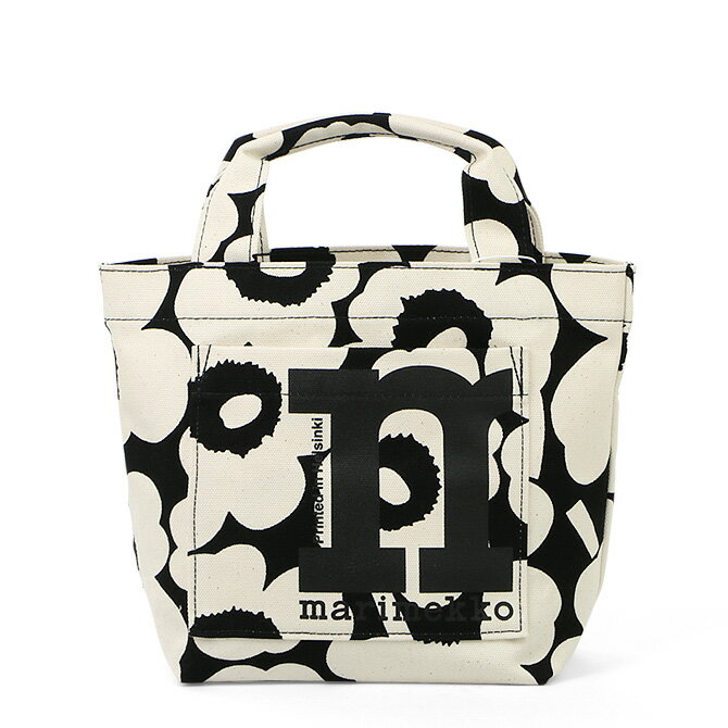 マリメッコ マリメッコ marimekko モノ ミニ ウニッコ トートバッグ （ブラック×コットン） 092197 908 Mono Mini Tote Unikko Bag 花柄 フラワー ハンドバッグ バッグ レディース かわいい おしゃれ 北欧 プレゼント ギフト対応 【送料無料】