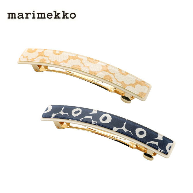 センスのいいレディースアクセサリー マリメッコ marimekko ピックイネン ウニッコ スリムバレッタ （2色） 092601 Pikkuinen Unikko Slim Barrette 花柄 総柄 プレゼント ヘアクリップ ヘアアクセサリー 髪留め レディース ギフト対応 【送料無料（一部地域を除く）】