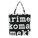 マリメッコ マリメッコ marimekko ロゴ トートバッグ （ブラック×オフホワイト） 047312 911 Notko Logo bag マリロゴ 黒 カバン バッグ ショルダーバッグ レディース かわいい おしゃれ 北欧 プレゼント ギフト対応 【送料無料(一部地域を除く)】