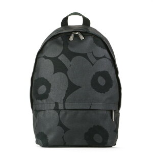 マリメッコ marimekko Wx ピエニウニッコ バックパック Enni （ブラック×ブラック） 047583 999 Pieni Unikko backpack Black Enni 花柄 フラワー 黒 リュックサック バッグ カバン レディース かわいい おしゃれ 北欧 プレゼント ギフト対応 【送料無料】