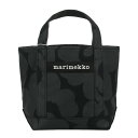 マリメッコ マリメッコ marimekko Wx ピエニウニッコ トートバッグ （ブラック×ブラック） 047586 999 Seidi Pieni Unikko Tote Bag 黒 ワンカラー シック 花柄 フラワー オールブラック かばん カバン レディース かわいい おしゃれ 北欧 プレゼント ギフト対応 【送料無料】