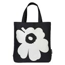 マリメッコ marimekko ウニッコ トートバッグ Torna （ブラック×ホワイト） 047931 910 Unikko bag 花柄 フラワー 白 黒 ワンポイント 大きめ ショルダーバッグ バッグ カバン レディース 北欧 かわいい おしゃれ 【ラッピング不可】 【送料無料】