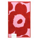 マリメッコ marimekko ウニッコ ゲストタオル （ライトピンク×レッド） EKOPUUVILLA UNIKKO GUEST TOWEL 063631 331 オーガニックコットン おしゃれ かわいい 北欧 プレゼント 雑貨 ギフト対応 