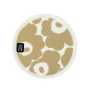 マリメッコ marimekko ウニッコ プレート （ホワイト×ベージュ） 070398 180 Oiva Unikko Plate 13.5cm トレイ 食器 トレイ お皿 花柄 フラワー 北欧 プレゼント キッチン雑貨 ギフト対応